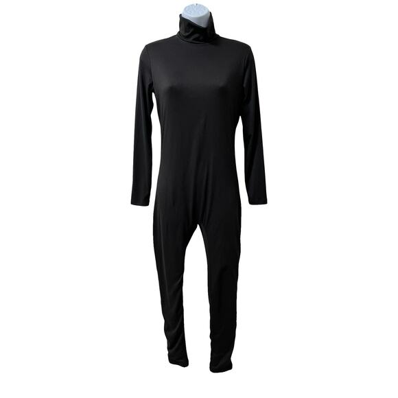 BUMPSUIT The Gigi Maternity Pregnancy Bodysuit Size L Black Stretchy Jumpsuit - Picture 1 of 7